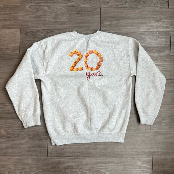 Napoleon Dynamite 20th Anniversary Gray Crewneck Double Sided Sweatshirt Size L - Picture 1 of 4